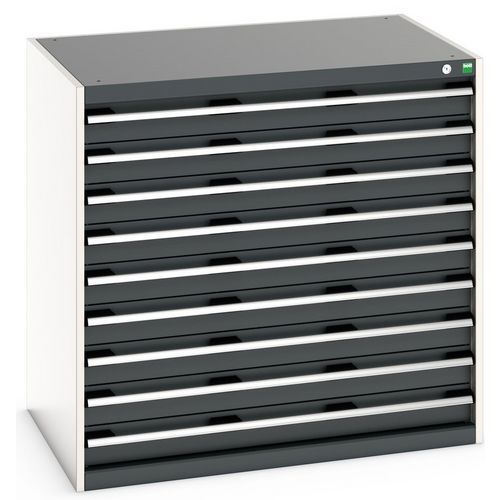 Szafki warsztatowe z szufladami Bott Cubio 200, 100 x 105 x 65-75 cm, 9 szuflad