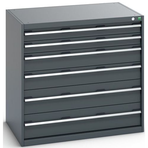 Szafki warsztatowe z szufladami Bott Cubio 200, 100 x 105 x 65-75 cm, 6 szuflad