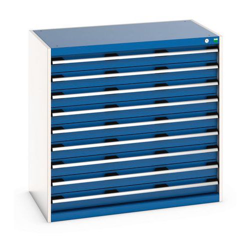 Szafki warsztatowe z szufladami Bott Cubio 200, 100 x 105 x 65-75 cm, 9 szuflad