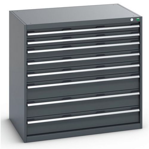 Szafki warsztatowe z szufladami Bott Cubio 200, 100 x 105 x 65-75 cm, 8 szuflad