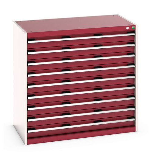 Szafki warsztatowe z szufladami Bott Cubio 200, 100 x 105 x 65-75 cm, 9 szuflad