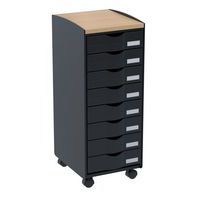 Mobilne szafki z szufladami Paperflow, 8 szuflad