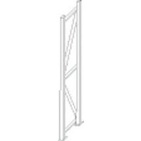 Bok regału, 273,6 x 75 - 110 cm