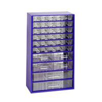 Metalowy organizer, 36 szufladek