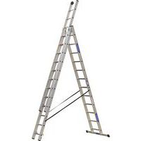 Drabina aluminiowa wysuwana PROFI, 3 x 12 szczebli