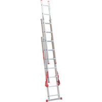 Drabina aluminiowa wysuwana PRO, 3 x 7 szczebli