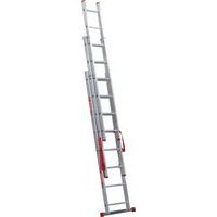 Drabina aluminiowa wysuwana PRO, 3 x 8 szczebli