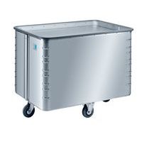 Aluminiowy wózek transportowym z ruchomym dnem, 325 l
