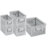 Skrzynia metalowa perforowana 28 l