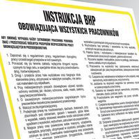 Instrukcja dobrej praktyki higienicznej 24,5 X 35 nieświec. płyta cienka PCV