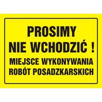 Prosimy nie wchodzić! Miejsce wykonywania robót posadzkarskich