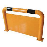Metalowa barierka z płytą Manutan Expert, średnia, długość 100 cm