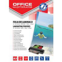Folia do laminowania OFFICE PRODUCTS, A3, 2x80mikr., błyszcząca, 100szt., transparentna