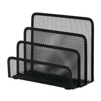 Sorter do korespondencji Q-CONNECT Office Set, metalowy, 3 przegrody, czarny
