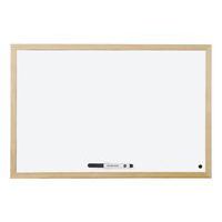 Tablica suchościeralna BI-OFFICE magnetyczna lakierowana w ramie drewnianej 400x600