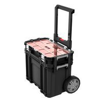 Mobilna skrzynka na narzędzia Curver Connect Cart z organizerem, 12 przegródek