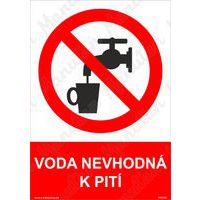 Tablice bezpieczeństwa z zakazem - Woda niezdatna do picia