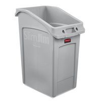 Plastikowe kosze na śmieci Rubbermaid Slim Jim Under Counter, do segregacji śmieci, pojemność 87 l