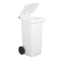 Plastikowy kosz na odpady Manutan Expert, pojemność 120 l