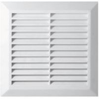 REFLEX kratka wentylacyjna, plastikowa, biała, kwadratowa, z siatką, 170 x 170/140 x 140 mm
