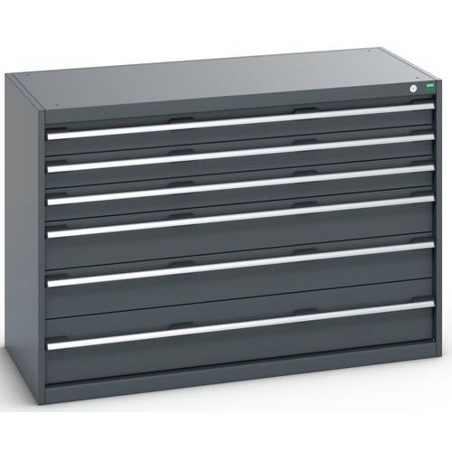 Szafki warsztatowe z szufladami Bott Cubio 200, 90 x 130 x 65-75 cm, 6 szuflad - Szafka warsztatowa z szufladami Bott Cubio 200, 90 x 130 x 65 cm, 6 s