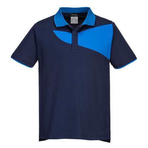 Koszulka Polo PW2, niebieski/jasnoniebieski - Koszulka Polo PW2, niebieski/jasnoniebieski, vel. S