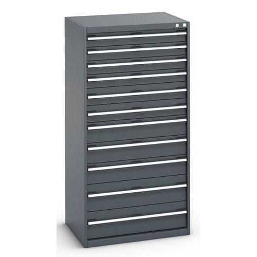 Szafki warsztatowe z szufladami Bott Cubio 200, 160 x 80 x 65-75 cm, 11 szuflad - Szafka warsztatowa z szufladami Bott Cubio 200, 160 x 80 x 65 cm, 11