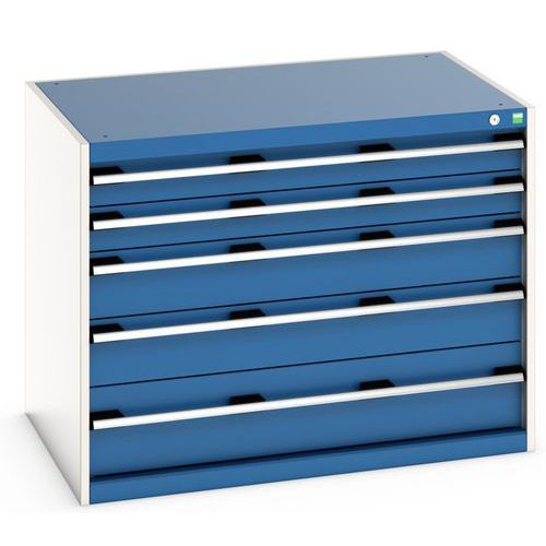Szafki warsztatowe z szufladami Bott Cubio 200, 80 x 105 x 65-75 cm, 5 szuflad - Szafka warsztatowa z szufladami Bott Cubio 200, 80 x 105 x 75 cm, 5 s