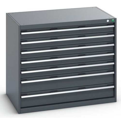 Szafki warsztatowe z szufladami Bott Cubio 200, 90 x 105 x 65-75 cm, 7 szuflad - Szafka warsztatowa z szufladami Bott Cubio 200, 90 x 105 x 75 cm, 7 s