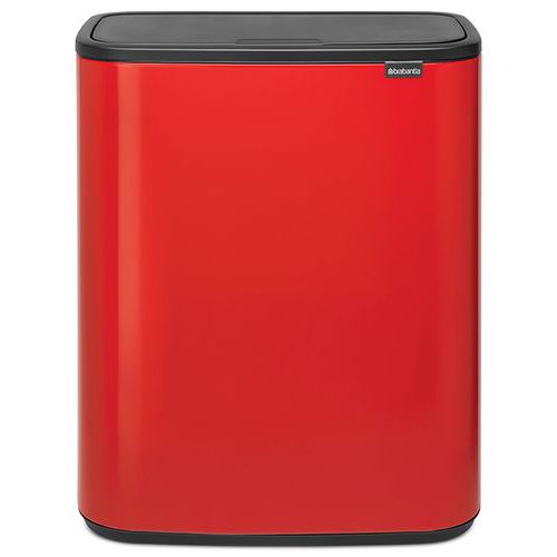 Bo Touch bin 2 x 30 l, Brabantia - Czerwony Bo Touch bin 2 x 30 l, Brabantia