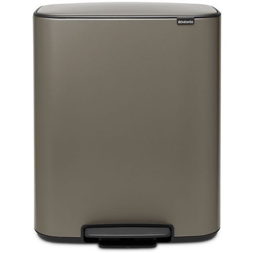 Kosz na śmieci z pedałem Bo 60 l, Brabantia - Kosz na śmieci z pedałem platynowy BO 60 l, Brabantia
