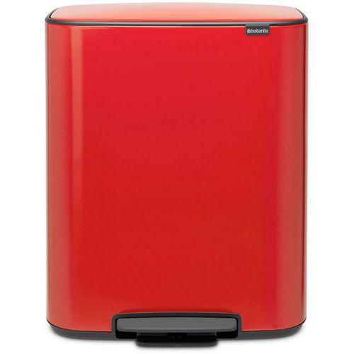 Kosz na śmieci z pedałem Bo 60 l, Brabantia - Kosz na śmieci z pedałem czerwony Bo 60 l, Brabantia