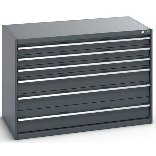Szafki warsztatowe z szufladami Bott Cubio 200, 90 x 130 x 65-75 cm, 6 szuflad - Szafka warsztatowa z szufladami Bott Cubio 200, 90 x 130 x 75 cm, 6 s