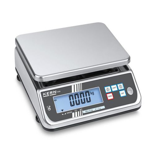 Wagi stołowe Kern FXN - Waga stołowa Kern FXN 3K-4N, do 3 kg, z certyfikatem kalibracji