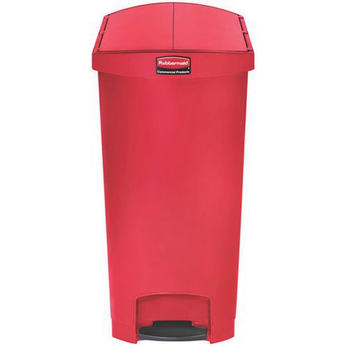 Plastikowy kosz na śmieci STEP ON – 90 l – Rubbermaid - Plastikowy kosz na śmieci STEP ON 90 l – czerwony – Rubbermaid