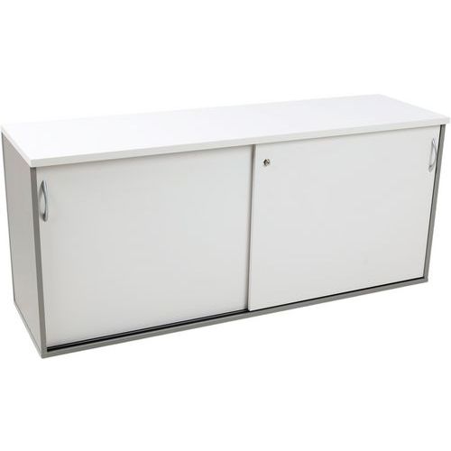 Niskie szafy z drzwiami przesuwnymi Simmob Quatuor, 72,5 x 160 x 47 cm - Niska szafa z drzwiami przesuwnymi Simmob Quatuor, 72,5 x 160 x 47 cm, szara/