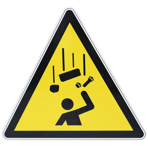 Tablica ostrzegawcza Manutan Expert - Spadające przedmioty, aluminiowa, 200 mm