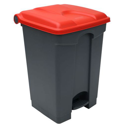 Kosze na śmieci Manutan Expert 45 l - Kosz na śmieci Manutan Expert, 45 l, czerwono-szary