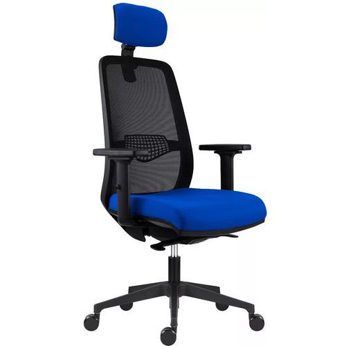 Fotel biurowy SYN-SL TULLIO PDH - Fotel biurowy SYN-SL TULLIO PDH, niebieski
