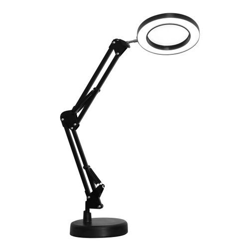 Lampa stołowa LED Platinet Magnify 10 W, z lupą, czarna
