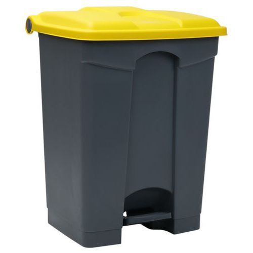 Kosze na śmieci Manutan Expert 70 l - Kosz na śmieci Manutan Expert, 70 l, szaro-żółty