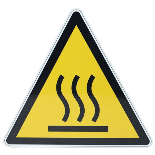 Znaki ostrzegawcze Manutan Expert - Gorąca powierzchnia, aluminium - Znak ostrzegawczy Manutan Expert - Gorąca powierzchnia, aluminium, 200 mm