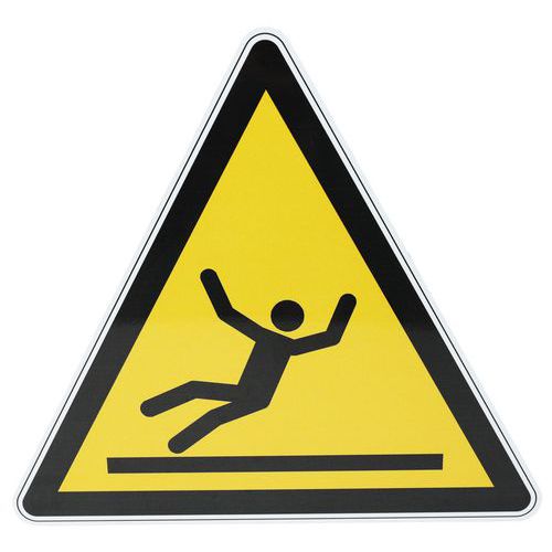 Tablica ostrzegawcza Manutan Expert - Nawierzchnia śliska, aluminiowa, 300 mm