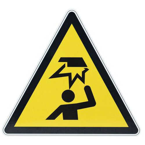 Znaki ostrzegawcze Manutan Expert - Uważaj na przeszkodę w obszarze głowy, aluminium - Znak ostrzegawczy Manutan Expert - Uważaj na przeszkodę w obsza