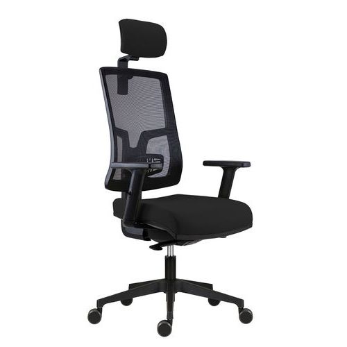 Fotel biurowy SYN-SL NEW PURE PDH ALU - Fotel biurowy SYN-SL NEW PURE PDH ALU, czarny