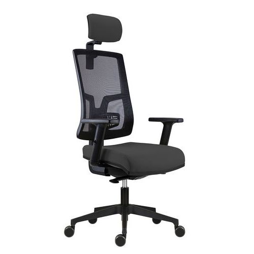 Fotel biurowy SYN-SL NEW PURE PDH ALU - Fotel biurowy SYN-SL NEW PURE PDH ALU, ciemnoszary
