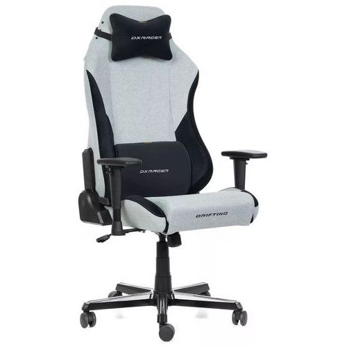 Fotel gamingowy DXRacer DRIFTING XL, szary/czarny, materiałowy