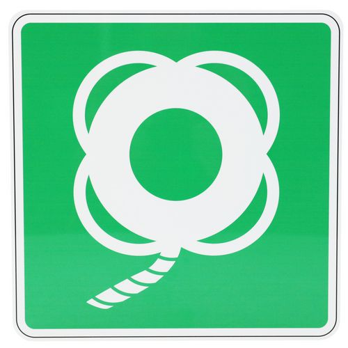 Stół bezpieczeństwa Manutan Expert - Koło ratunkowe, aluminium, 350 mm