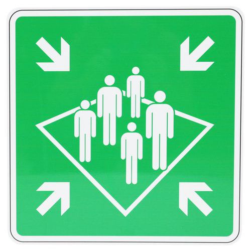 Stół bezpieczeństwa Manutan Expert - Miejsce spotkań, aluminium, 350 mm