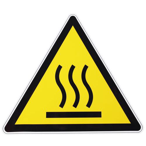 Znaki ostrzegawcze Manutan Expert - Gorąca powierzchnia, folia samoprzylepna - Znak ostrzegawczy Manutan Expert - Gorąca powierzchnia, folia samoprzyl